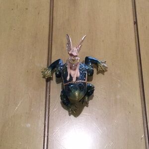 Unique Frog and Rabbit Figurine